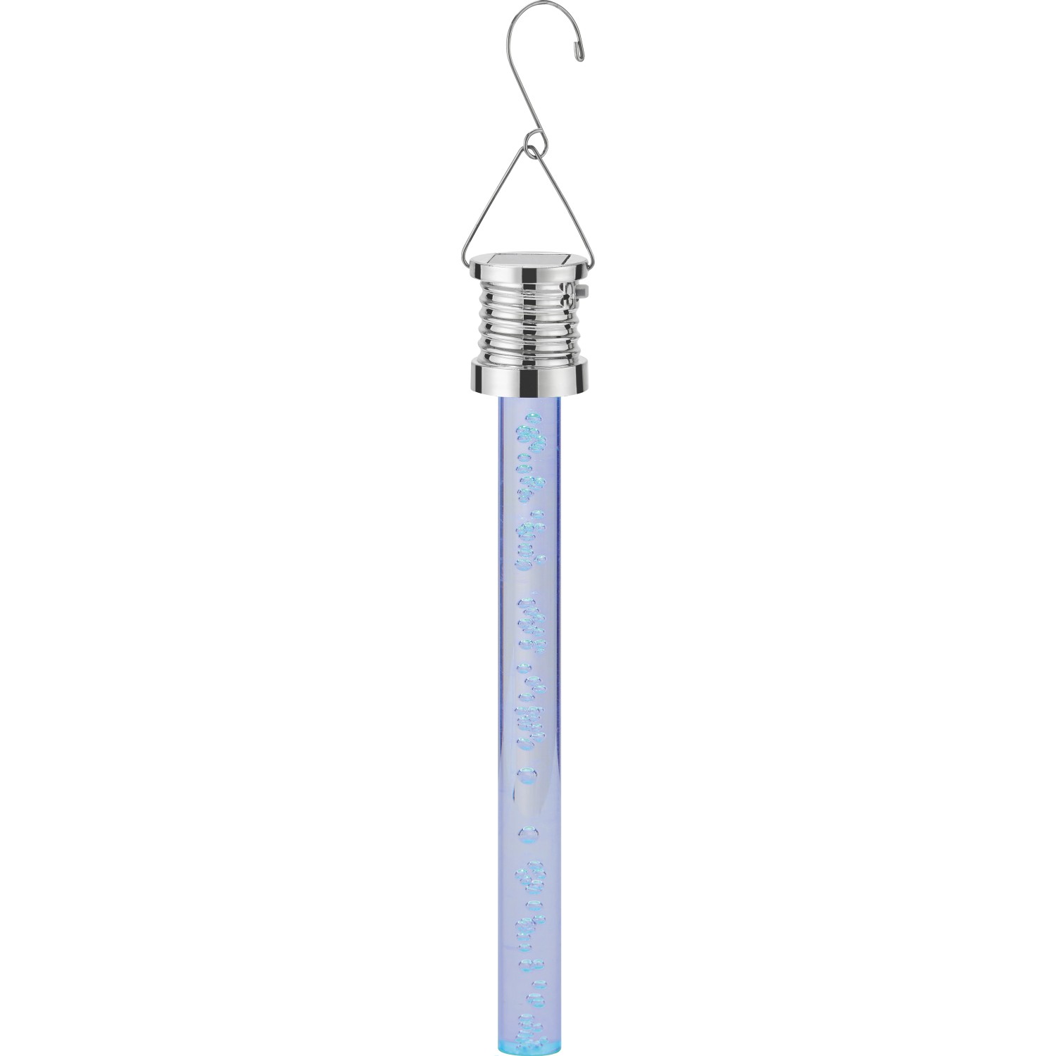 Solar-Hängeleuchte Stab LED Blau Ø 3 cm x 22 cm günstig online kaufen
