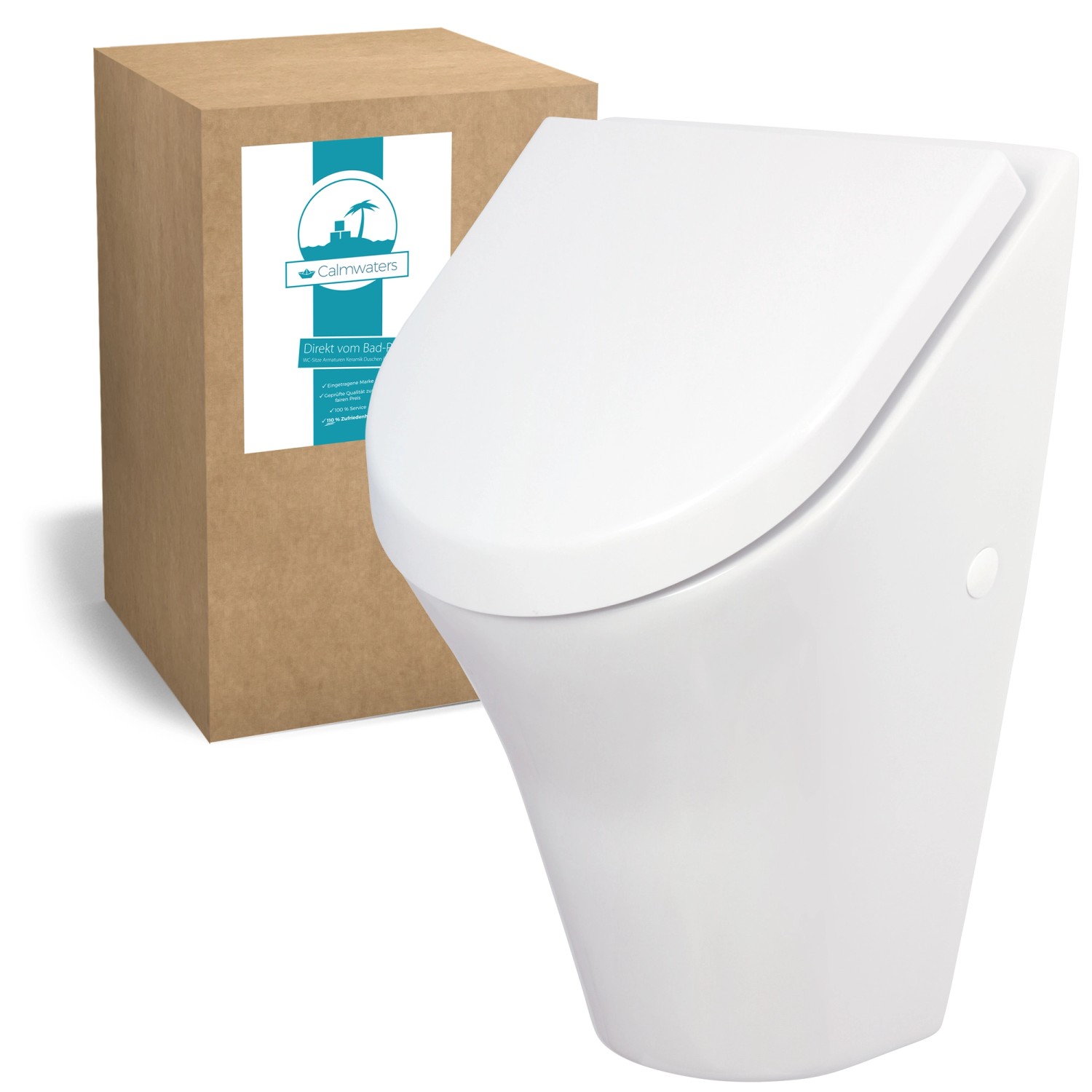 Calmwaters Urinal-Set Deckel Absenkautomatik Zulauf & Abgang Hinten 46CL6206
