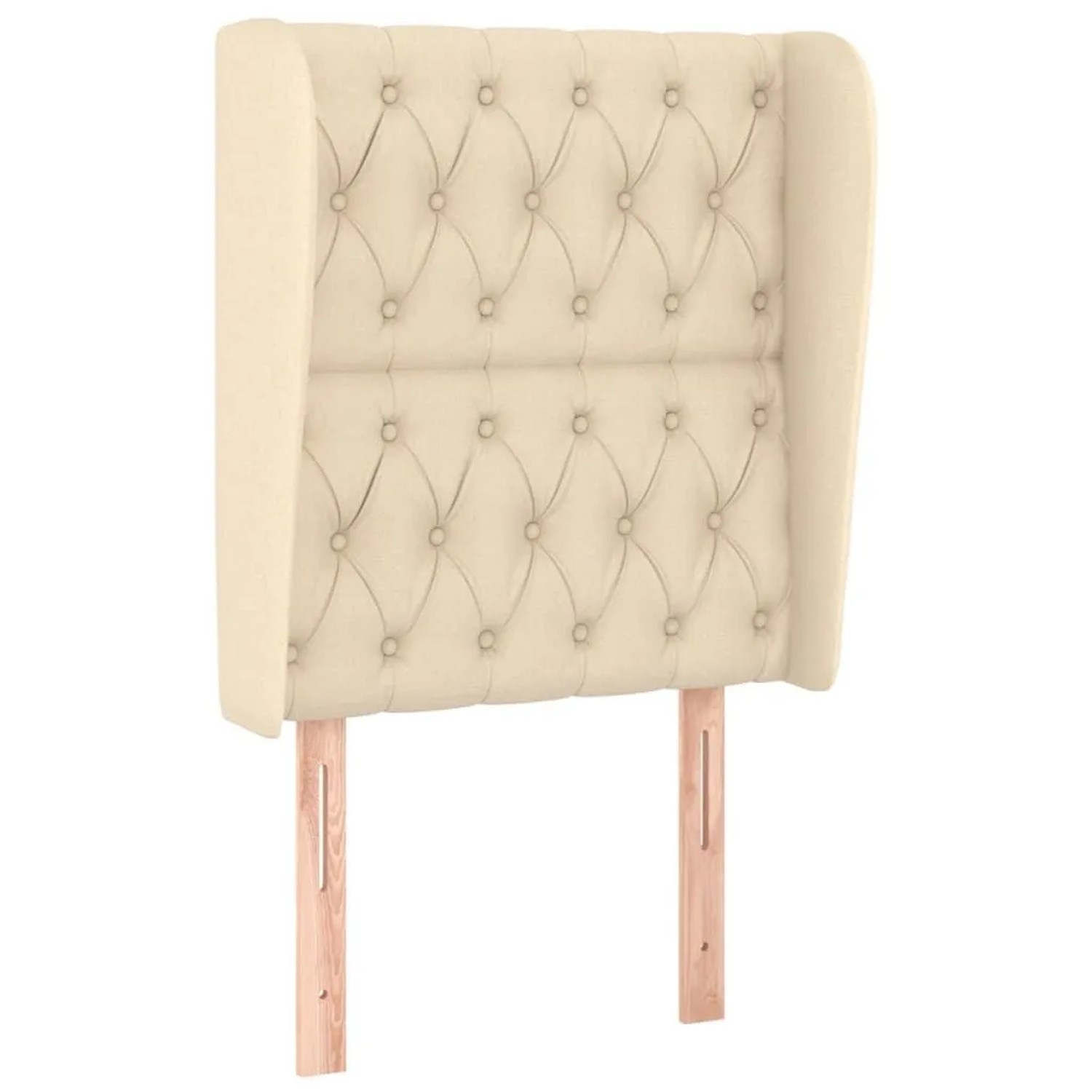 Thumbnail - vidaXL Kopfteil mit Ohren Creme 83x23x118/128 cm Stoff 3118271