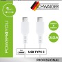 Schwaiger USB-C Sync- und Ladekabel, weiß, 1m, für Computer & Multimedia.