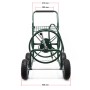 Wiltec Schlauchwagen 16Mm Gartenschlauch 76M Anschluss 19Mm 4 Räder Aufroller_5