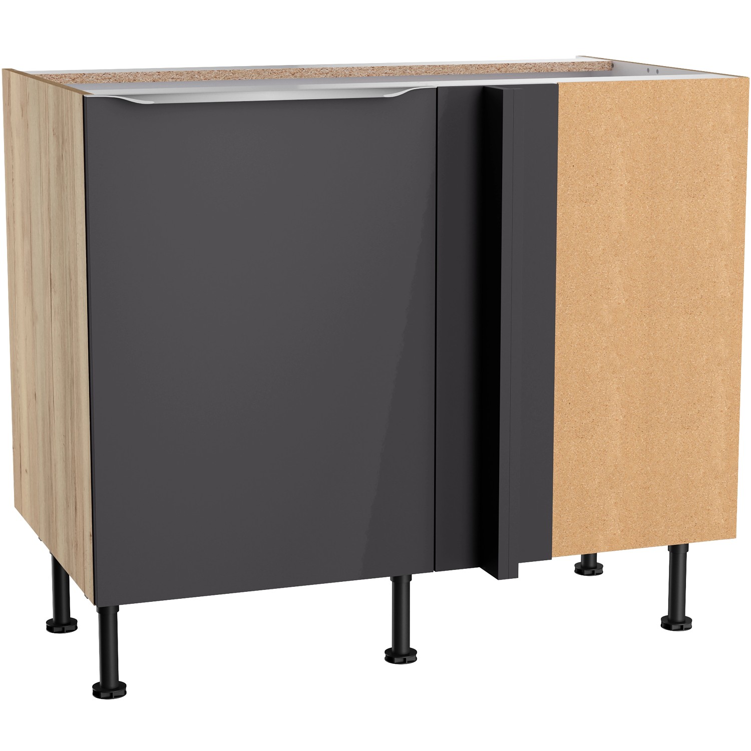 Optifit Eck-U-schrank f. Geschirrsp. Linus984 100/65x87x58,4 cm Anthr. Wild günstig online kaufen