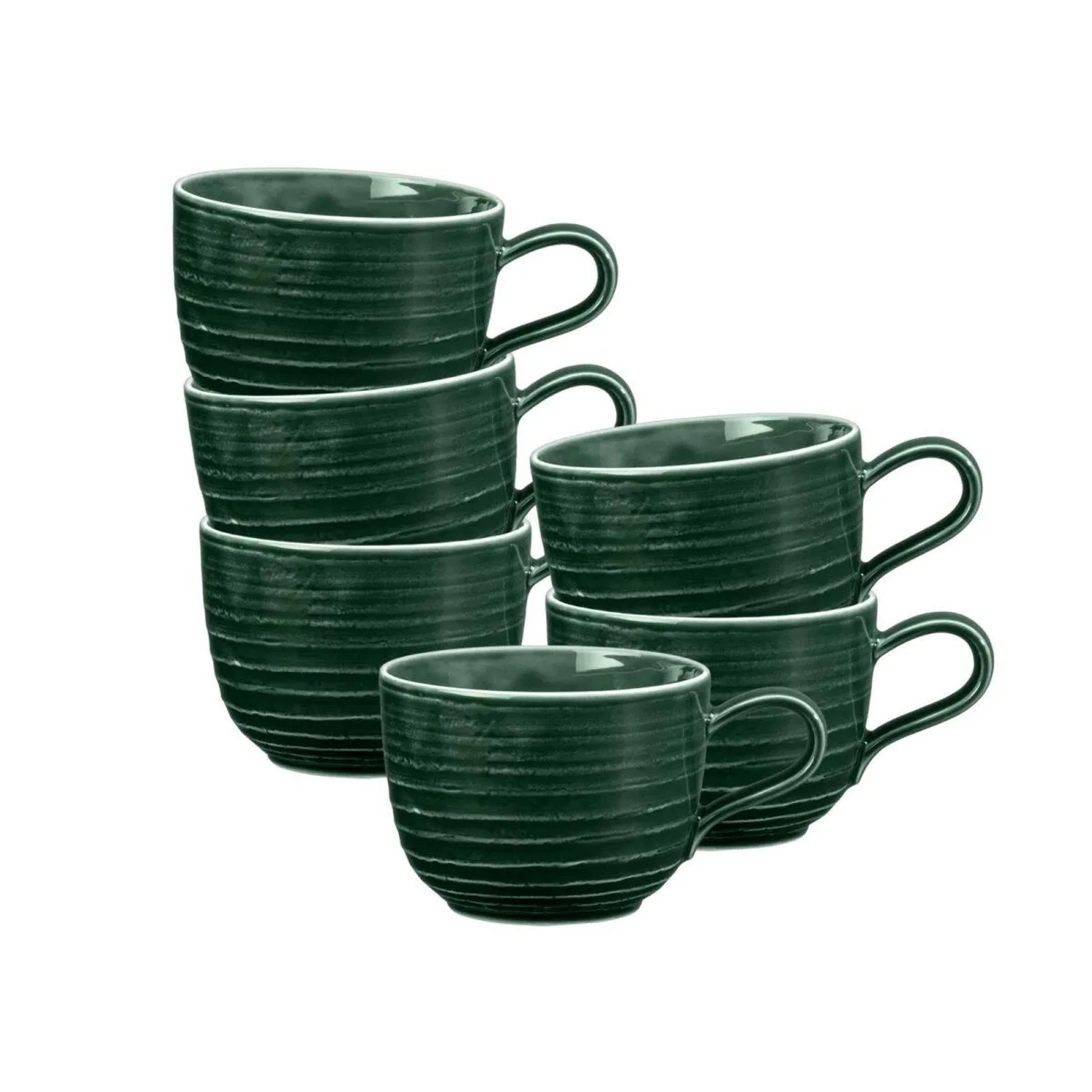 Seltmann Weiden Terra Kaffeetassen 260 ml 6er Set Moosgrün