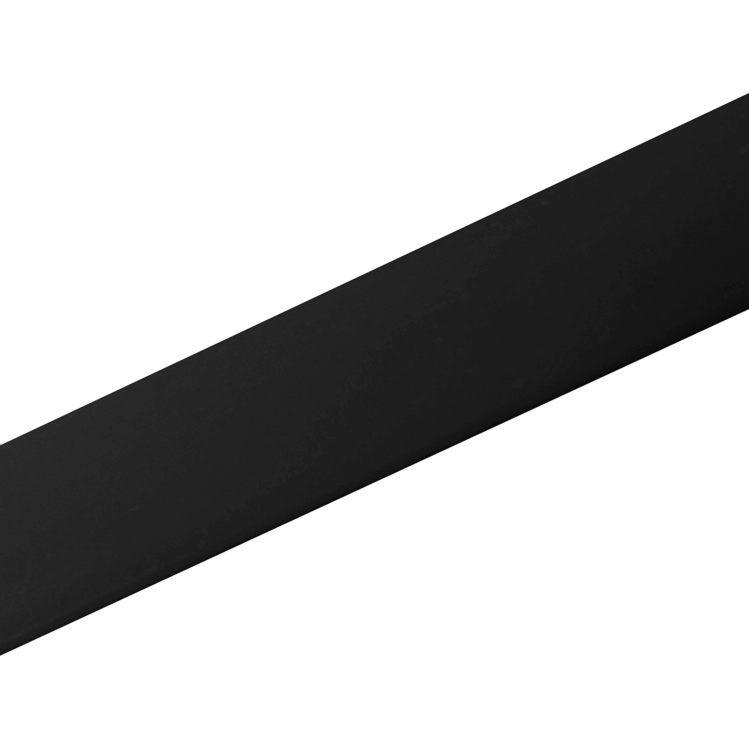 Schwarzes, ungleichschenkliges Arcansas Winkelprofil aus PVC, 10x1000 mm.