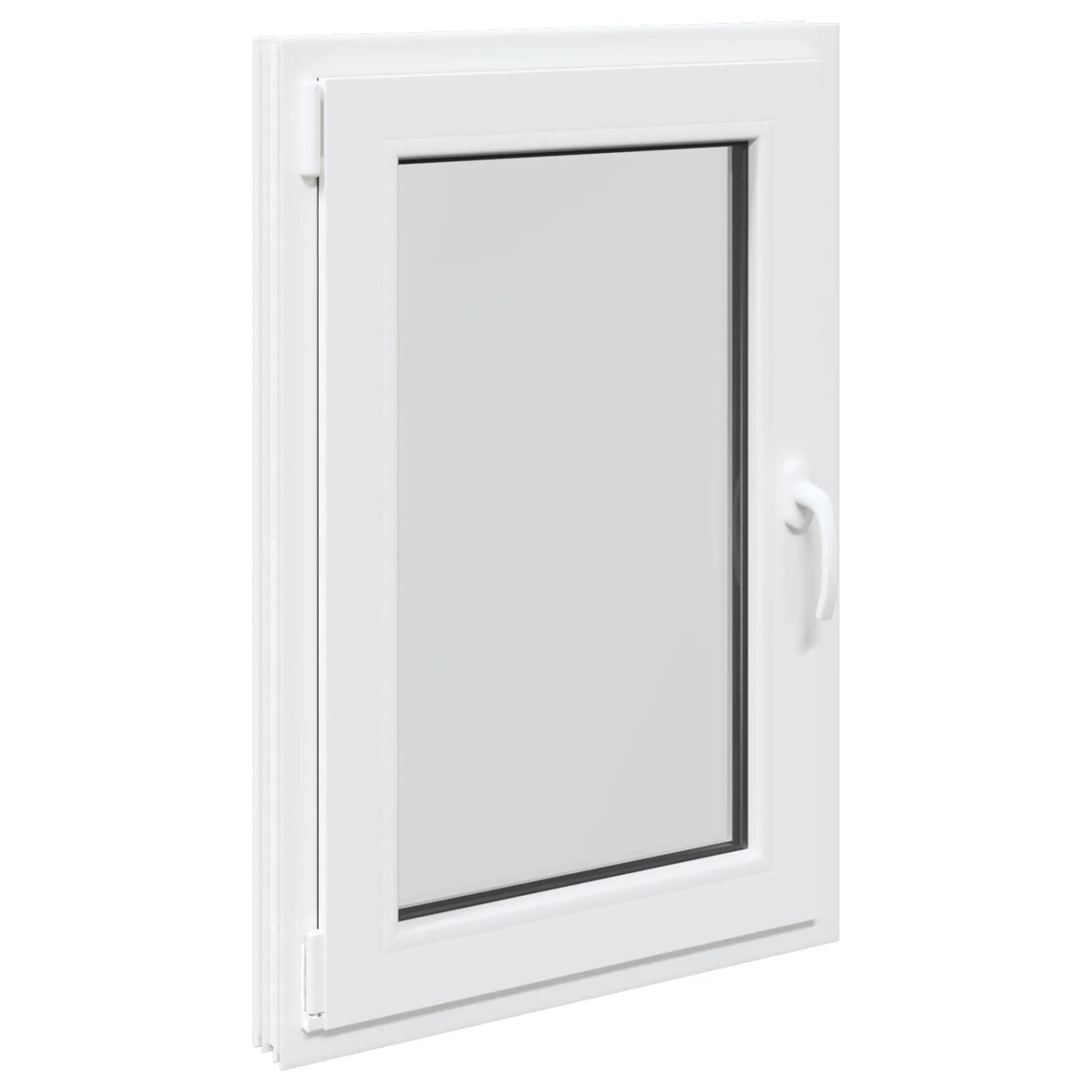 vidaXL Kellerfenster RISOR Weiß 60 x 100 cm PVC und Glas 42047195
