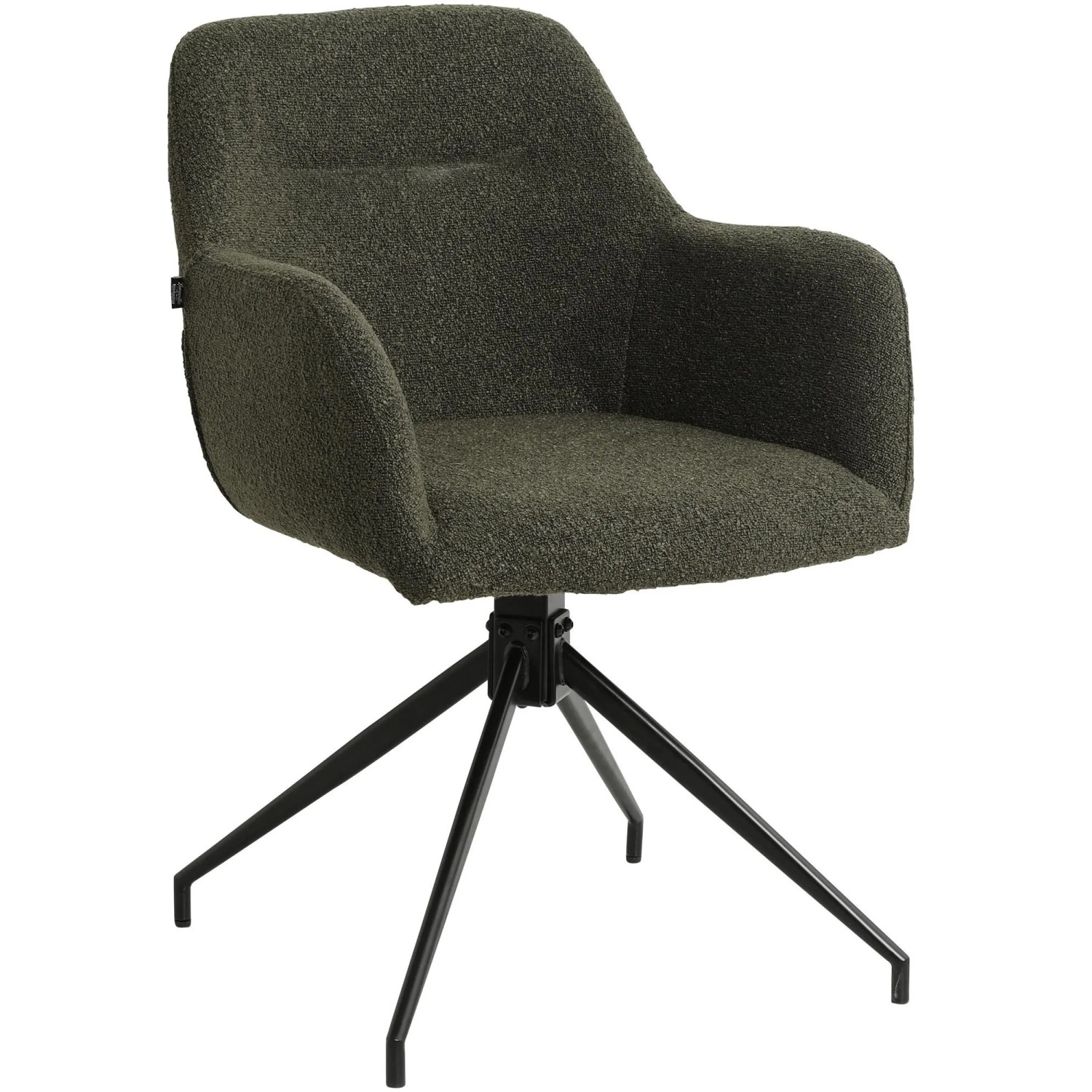 DELUKE Esszimmerstuhl GOVAN Stoff DunkelGrünfarbig 58x60x85cm Essstühle Esszimmerstühle Küchenstühle Wohnzimmerstühle
