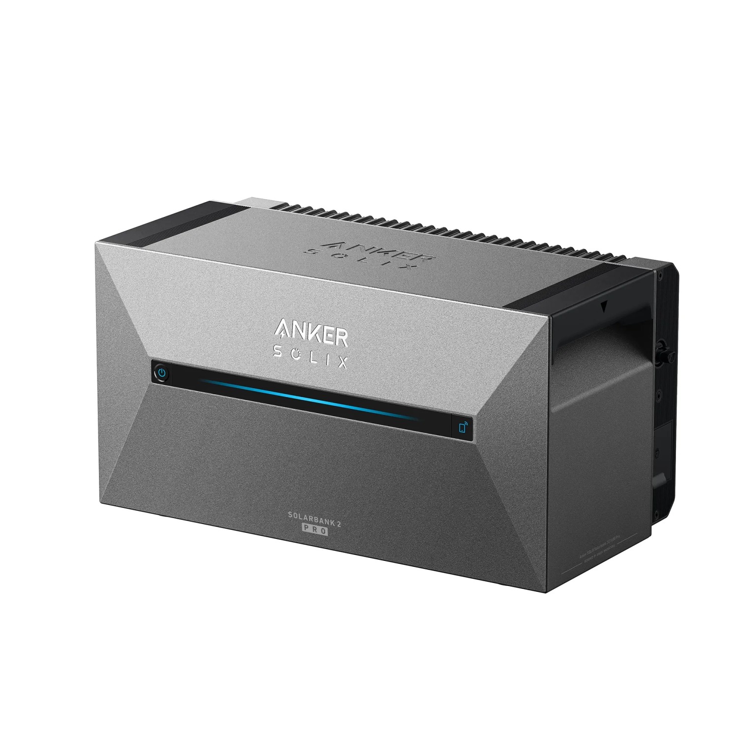 Anker Solix Solarbank 2 E1600 Pro für Balkonkraftwerk-Set, Energiespeicher in Silber.