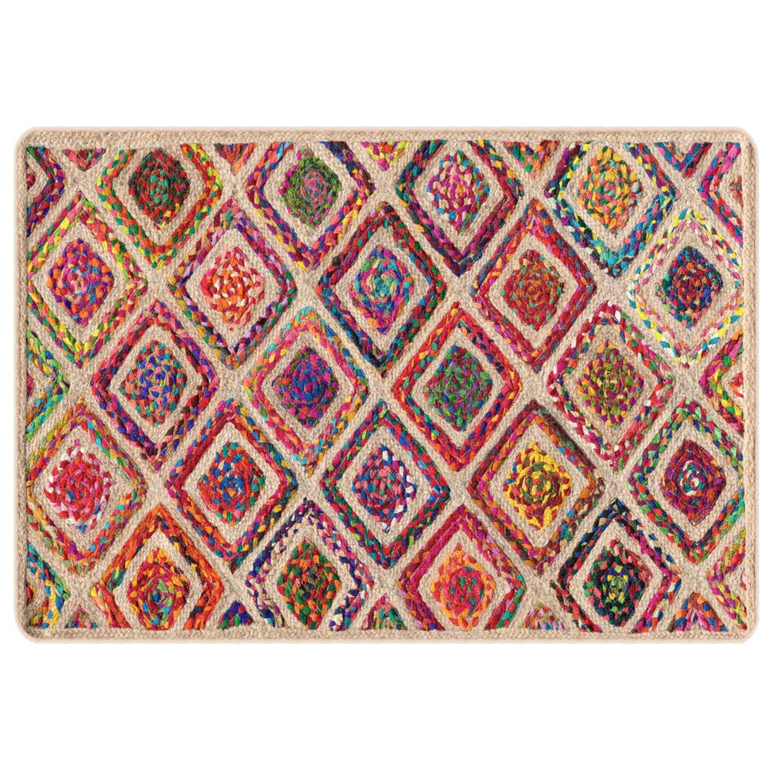 vidaXL Teppich Waschbar Mehrfarbig 120x180 Cm Rutschfest 1927553 günstig online kaufen