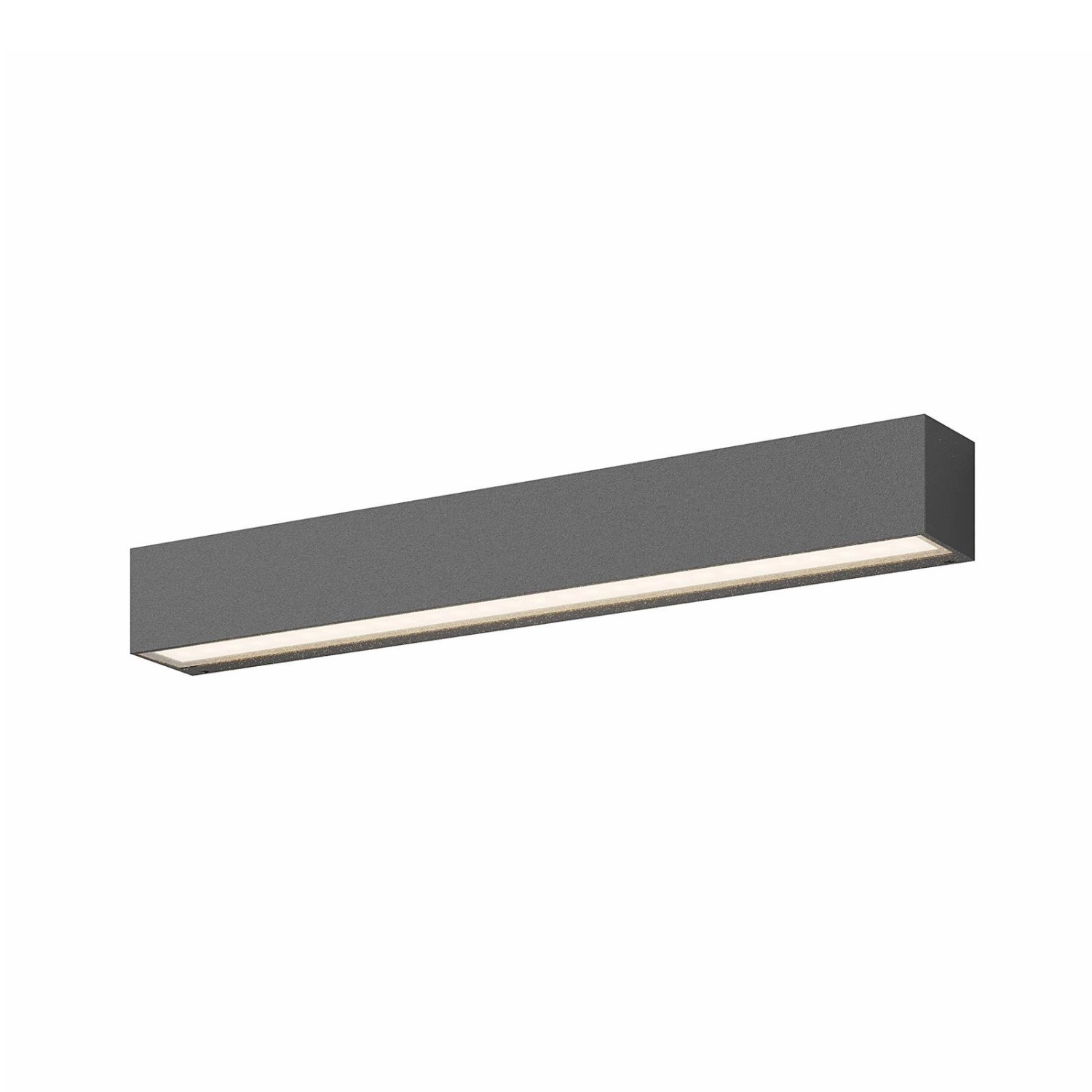 Lucande LED Wandleuchte Außen Lengo 9616092 Modern in Schwarz aus Aluminium 1-flammig