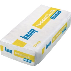Sack Knauf Fugenfüller Leicht, 25 kg, für Gipskartonplatten im Innenbereich.