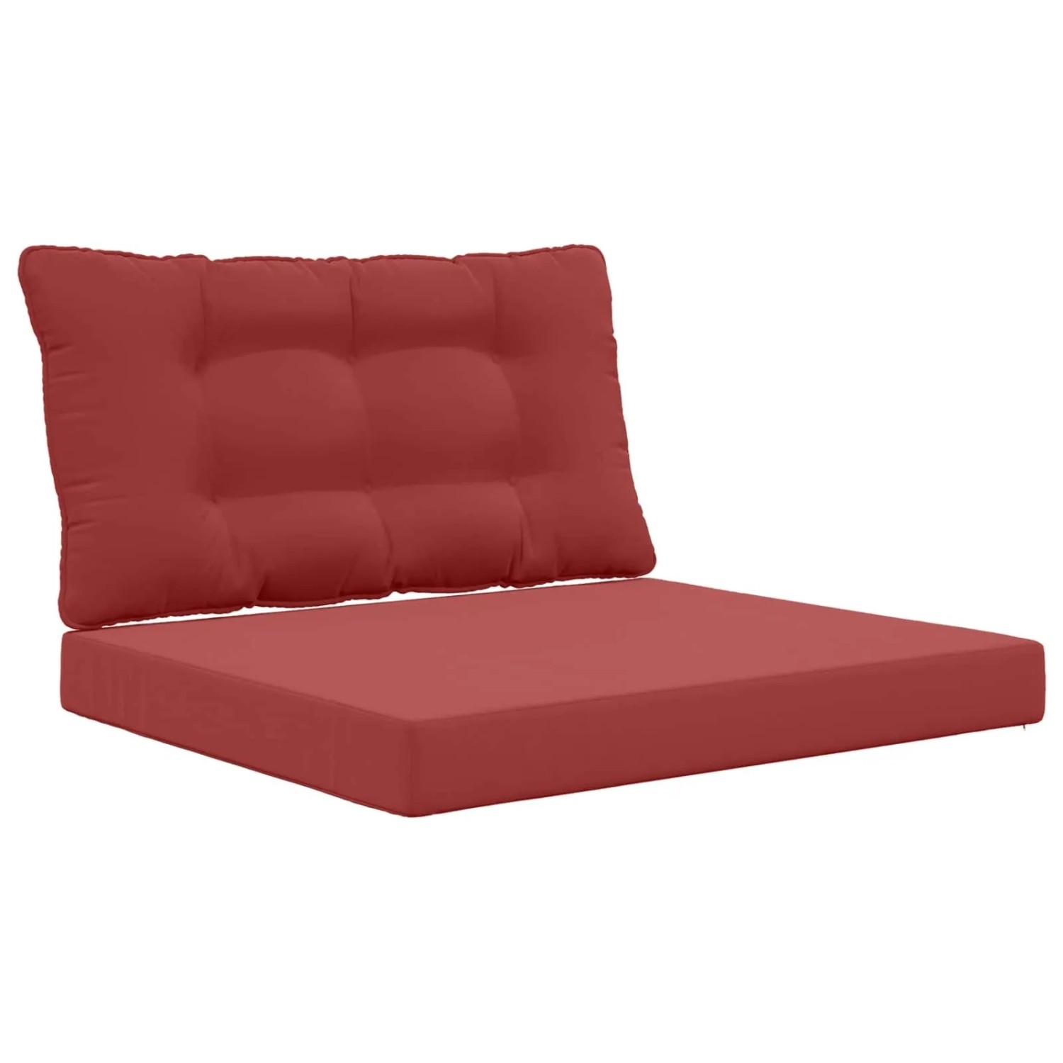 vidaXL Sofakissen für Draußen 2-Tlg Weinrot Polyester 900906