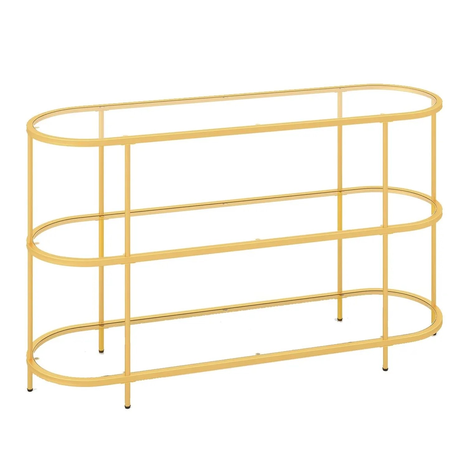Costway 3-stöckiger TV-Schrank Fernsehtisch 140 x 41 x 82 cm günstig online kaufen