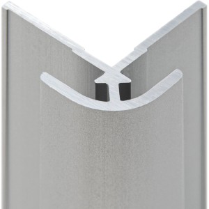 Schulte Eckverbinder für Duschrückwände DecoDesign, Alu-Natur, Detailansicht.