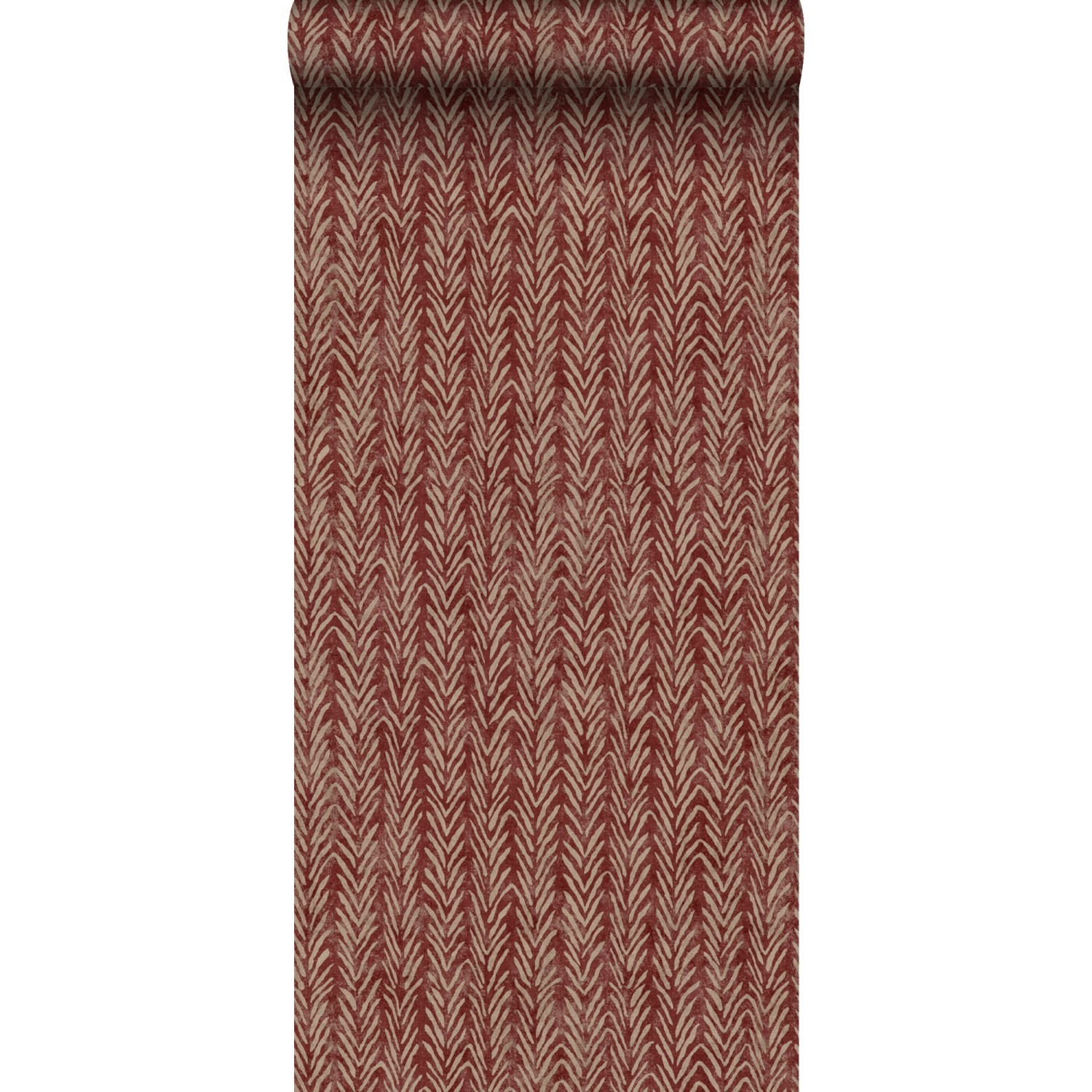 Sanders & Sanders Tapete Zickzack-Motiv Burgunderrot 53 cm x 10 m günstig online kaufen