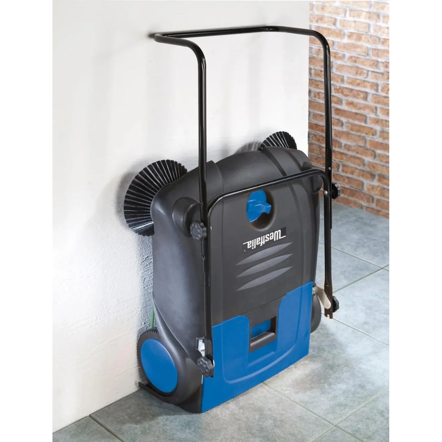 Westfalia Kehrmaschine 70 cm Arbeitsbreite 14 Liter SchmutzbehÄLter Grau Kunststoff_2