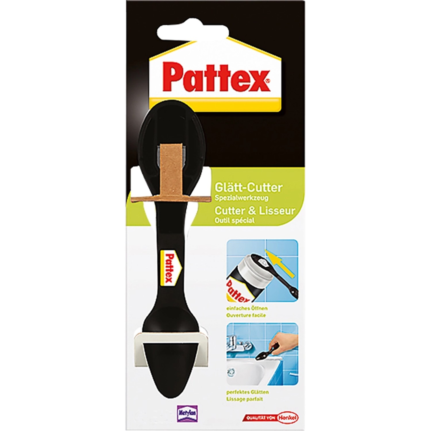 Pattex Glätt-Cutter Fugenwerkzeug 1 Fugenglätter Schwarz