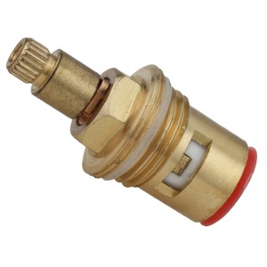 Keramik-Oberteil aus Messing für 13 mm (1/2) Ventile, 90°-Verschluss, blank