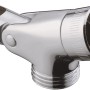 Hansgrohe Gelenkstück für Unica Brausestange, Chrom, zur flexiblen Duschkopf-Positionierung.