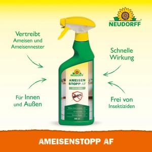 Neudorff Ameisen-Stopp AF 500ml Spray zur Ameisenbekämpfung im Haus und Garten.