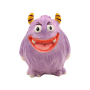 Dekohelden24 Sparfigur Spartier Spardose Sparbüchse Kinderspardose Sparschwein als Monster in Lila aus Keramik L/B/H 11 x 11 x 17 cm
