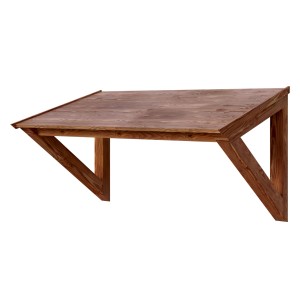 Skan Holz Vordach Poel, 148x87 cm, Nussbaum, aus Douglasie mit Dachschalung.