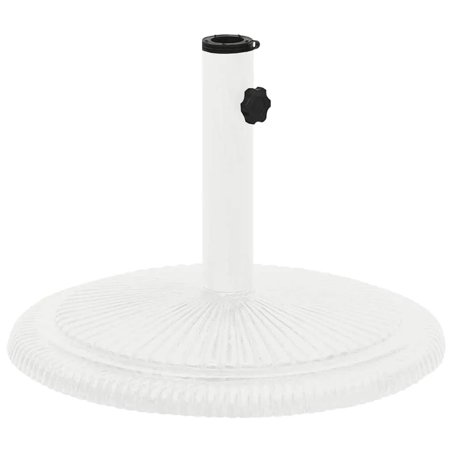 vidaXL Sonnenschirmständer Weiß 45x45x30 cm Gusseisen 317770