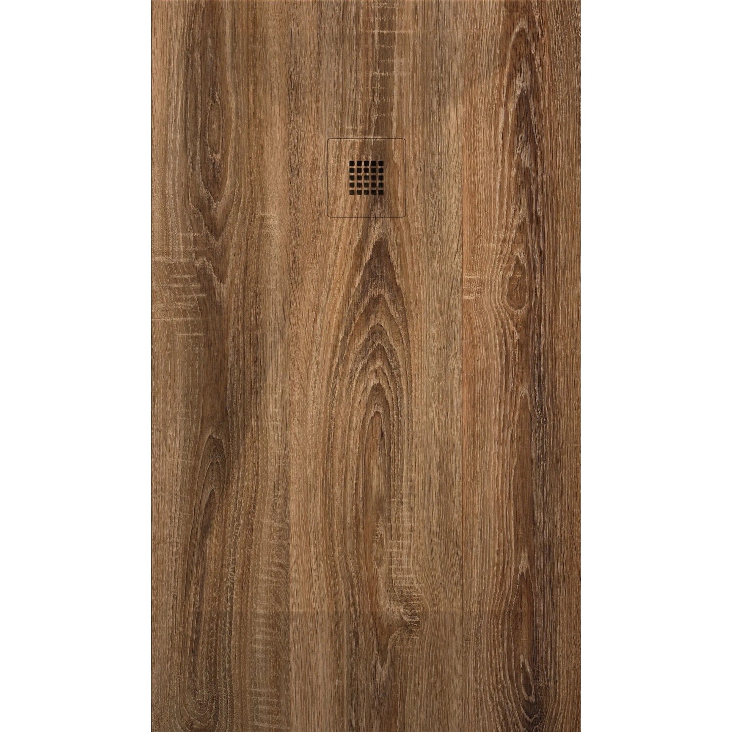 Mirlo Mineralguss Duschwanne Extra Flach Dekor Halifax Holzoptik 70x190cm