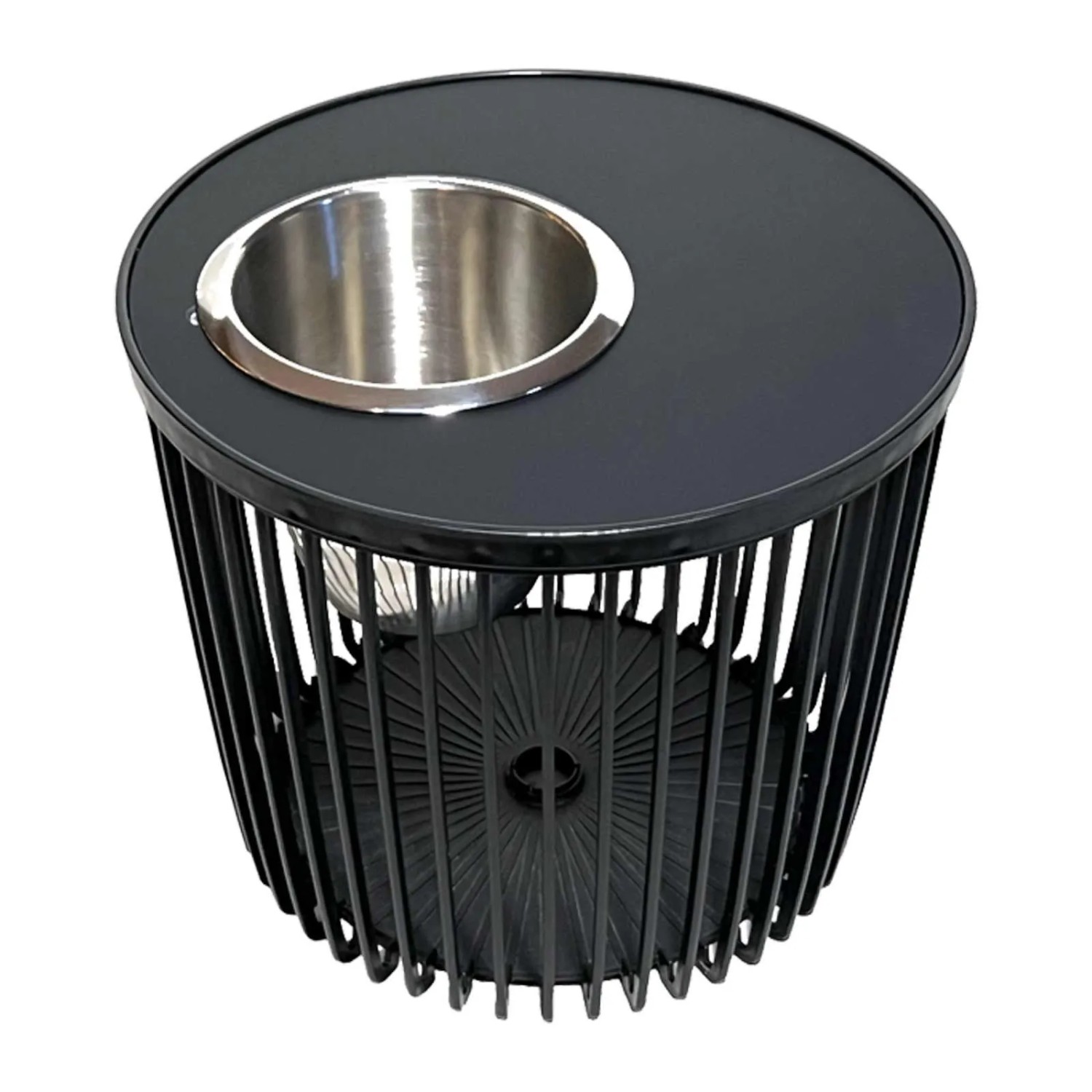 COOTAB Cooler Table Copenhagen 4-in-1 Loungetisch mit Edelstahl-Weinkühler