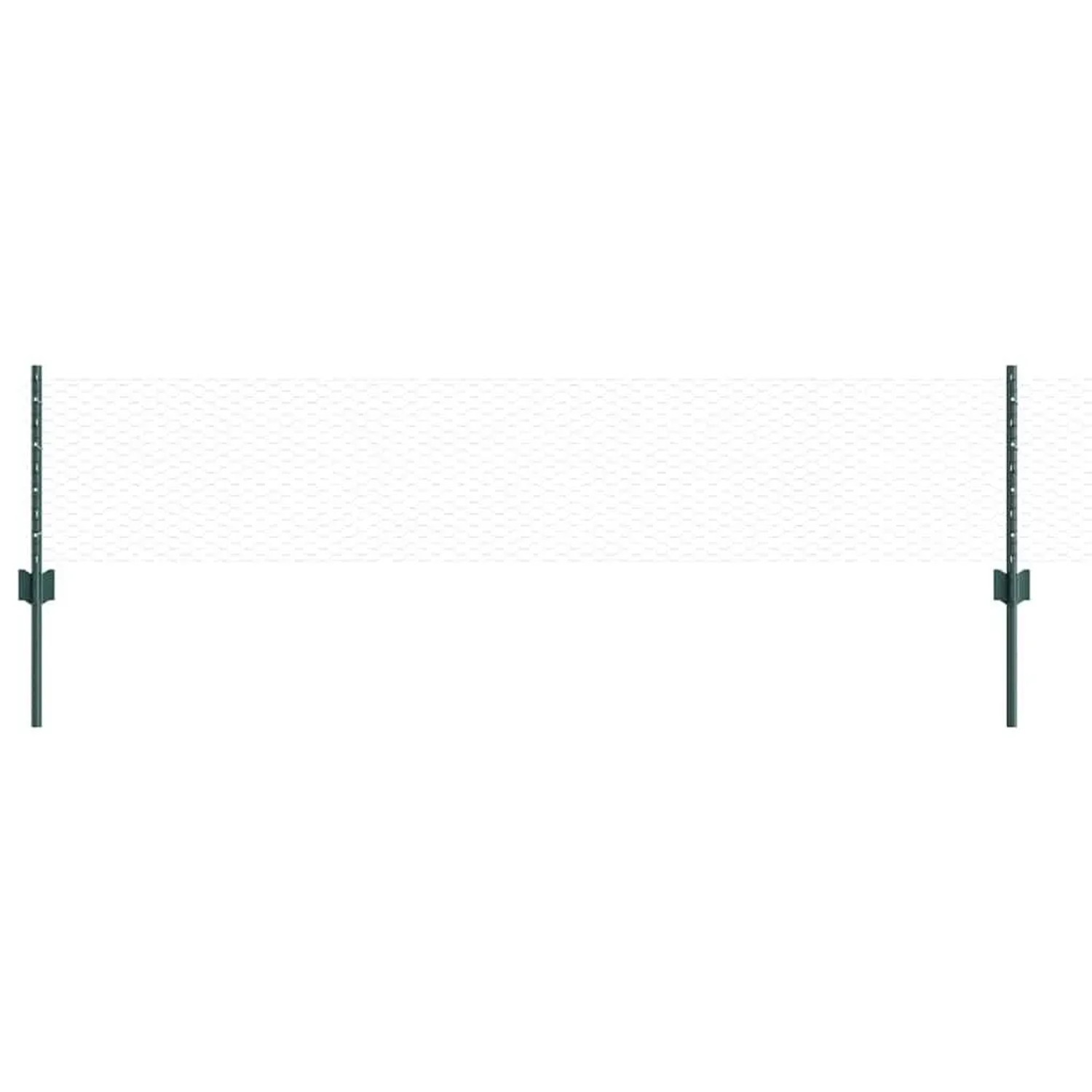 vidaXL Zaun mit Pfosten Grün 3336665