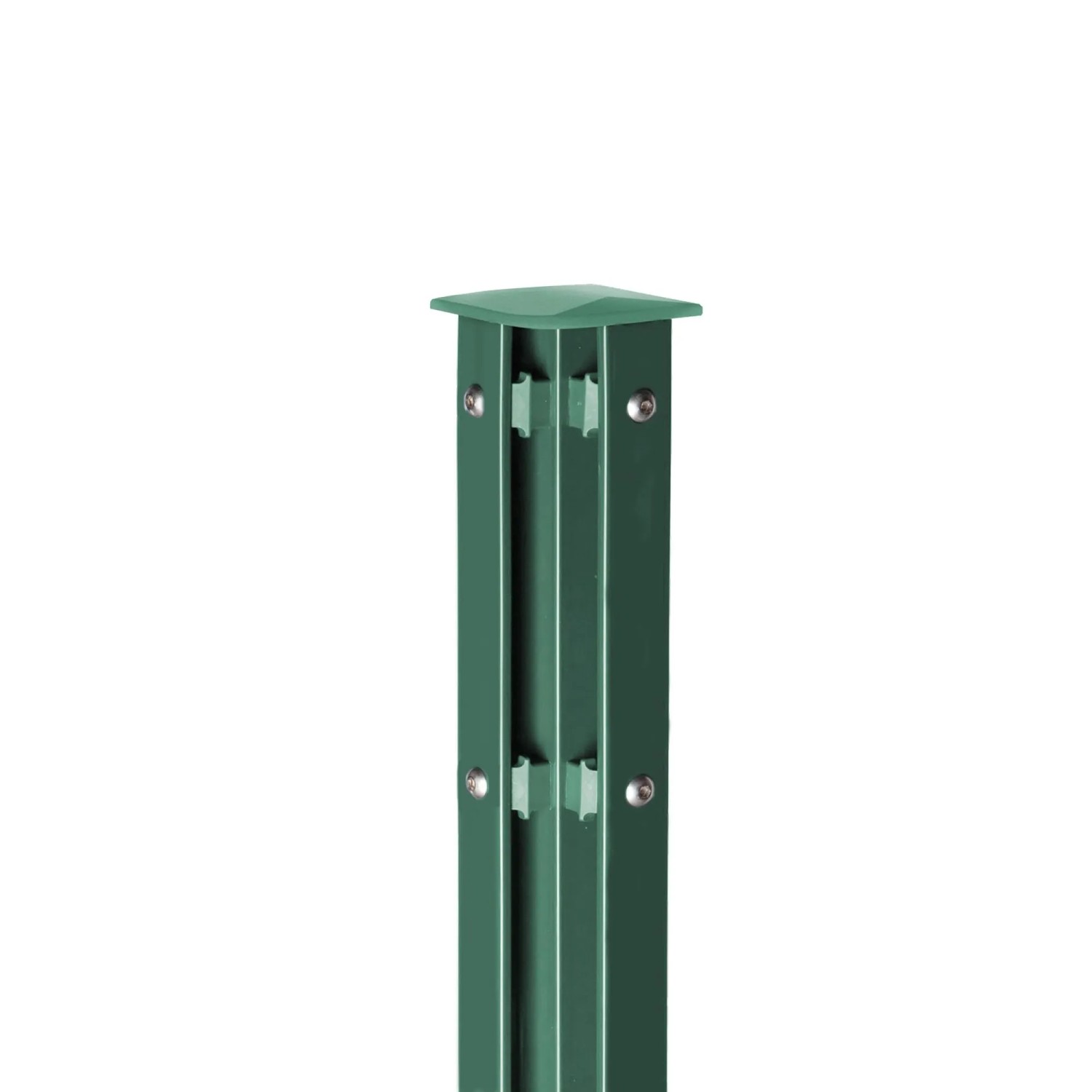 Deutsche Zauntechnik Eckpfosten Typ VAP 220 cm Moosgrün