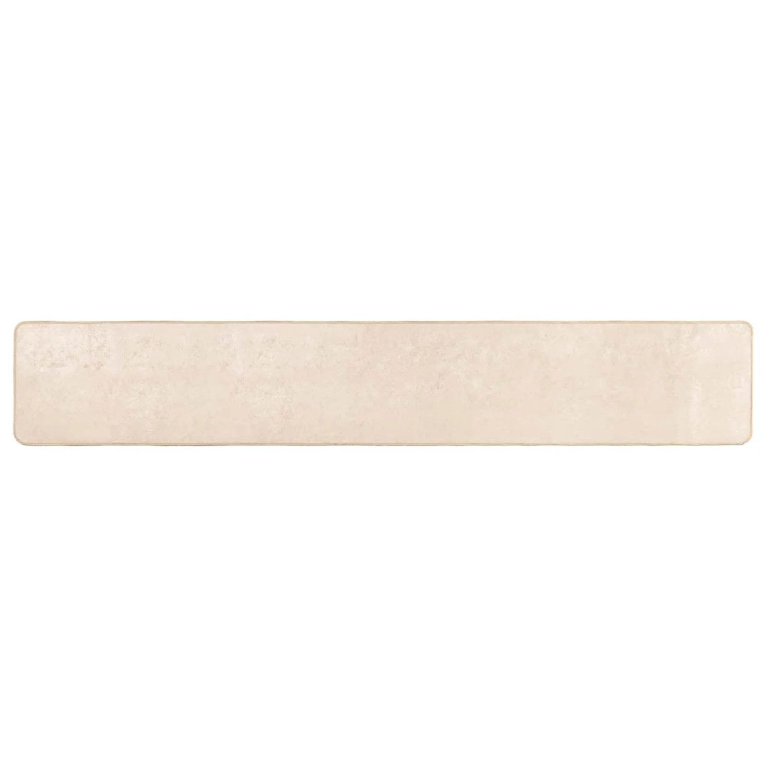 vidaXL Teppichläufer MARSA Creme 250 x 50 cm Polyester und PVC 42023047