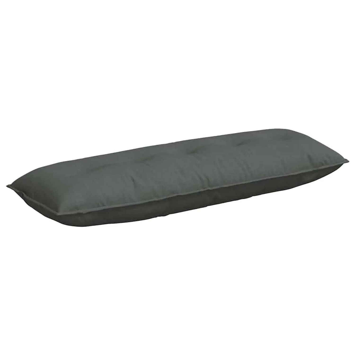 vidaXL Rückenkissen Dunkelgrau 140 x 19 x 50 cm Stoff 42014831