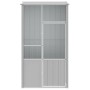 vidaXL Voliere Grau 115x78x200 cm Verzinkter Stahl_5