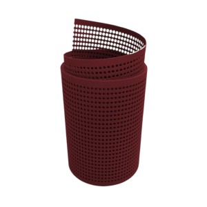 zaunzu Sichtschutz PP Premium gelocht, Bordeauxrot, 2,55m Rolle für Zaunbau.