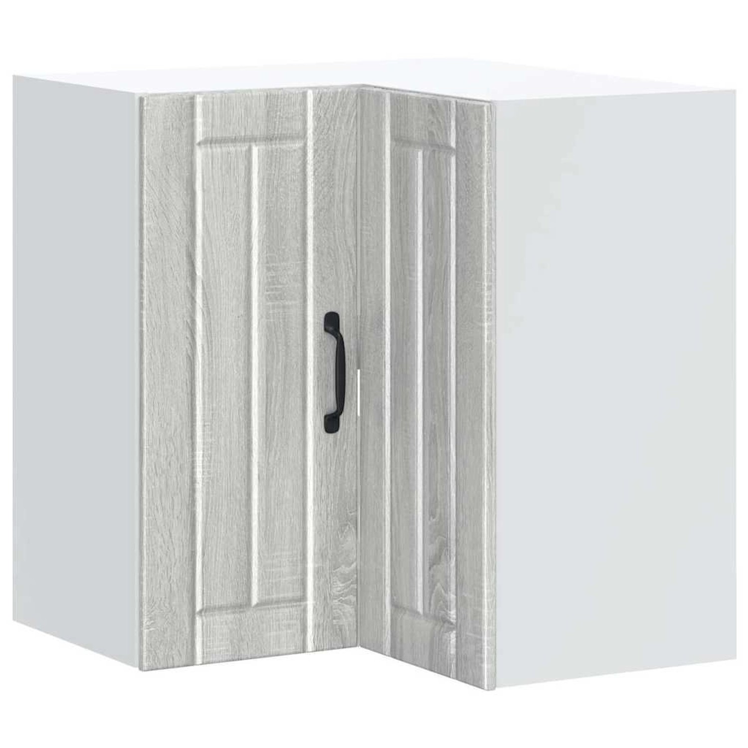 vidaXL Küchen-Eckhängeschrank Lucca Grau Sonoma Holzwerkstoff 853863 günstig online kaufen