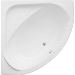 Bad Land Badewanne Eckwanne STANDARD 140x140 Mit AcrylSchürze Ablauf Füße
