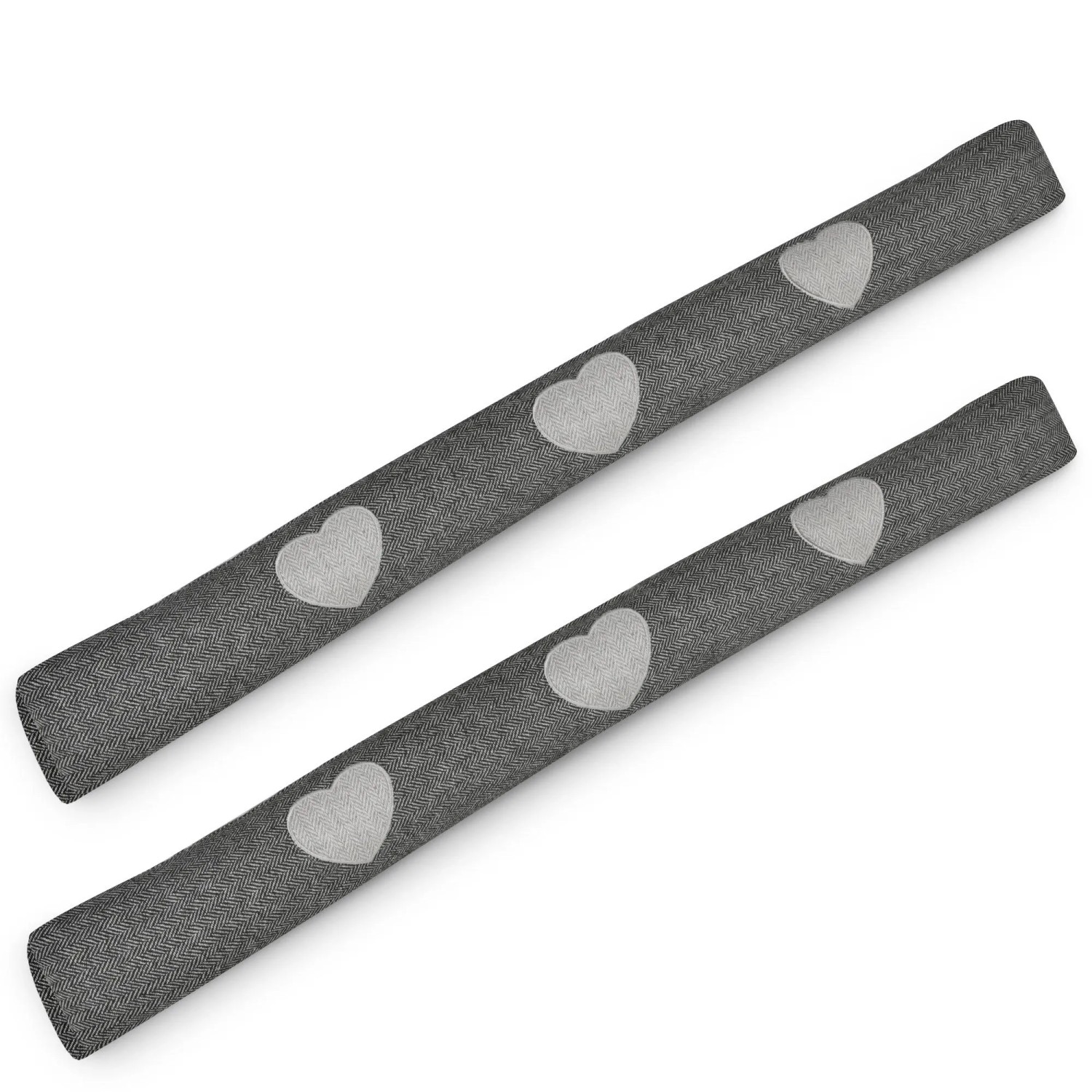 Beautissu Tuuli HR Zugluftstopper 8x100cm Anthrazit 2tlg günstig online kaufen