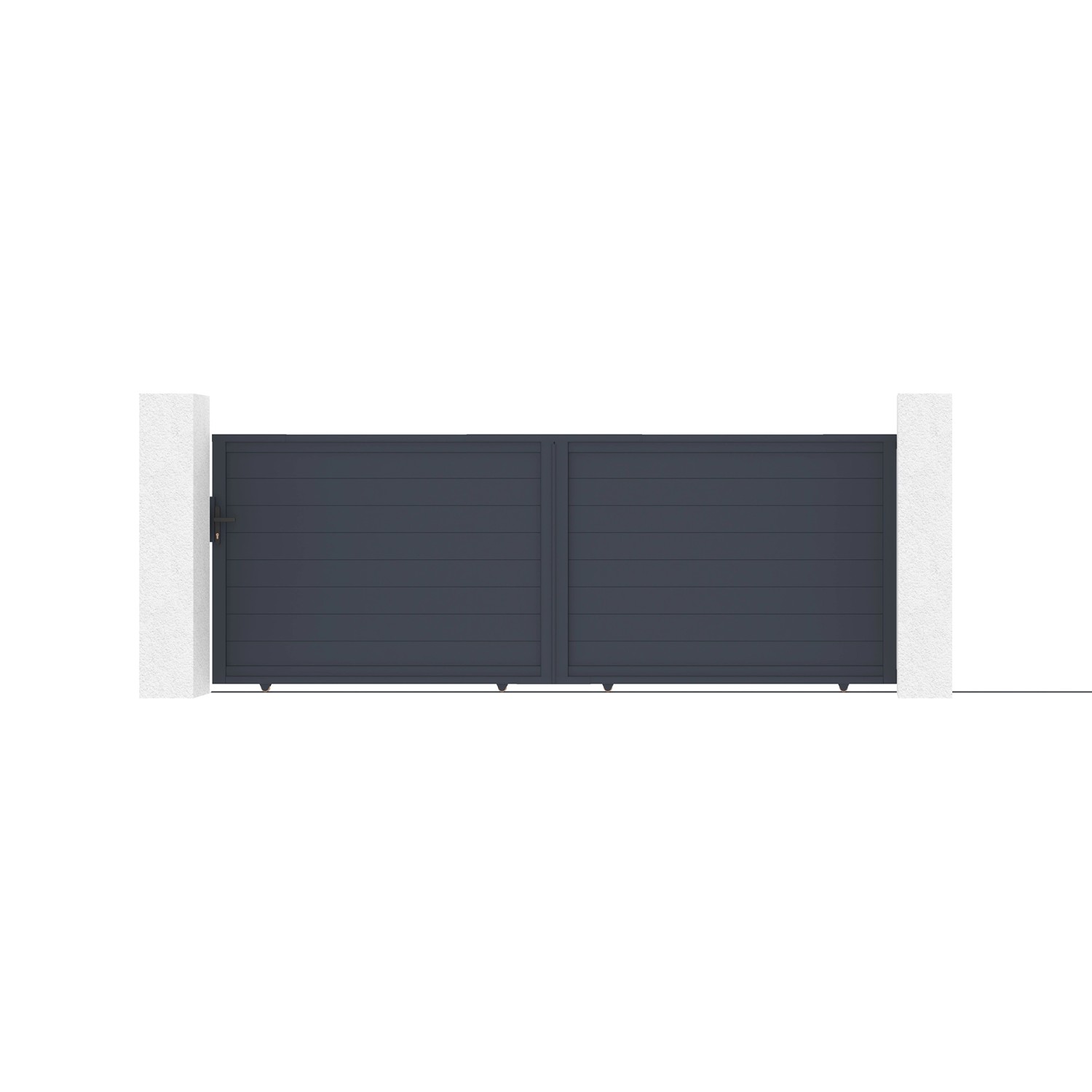 Casanoov Schiebetor Aus Aluminium 4M Eiger H 140Cm Grau günstig online kaufen