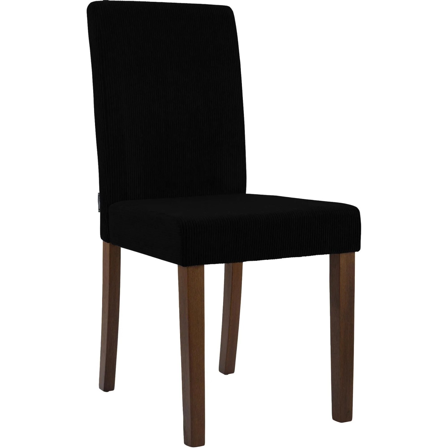 DELUKE Esszimmerstuhl DALAN Cord Schwarz 41x47x91cm Antik-Dunkel Essstühle Esszimmerstühle Küchenstühle Wohnzimmerstühle