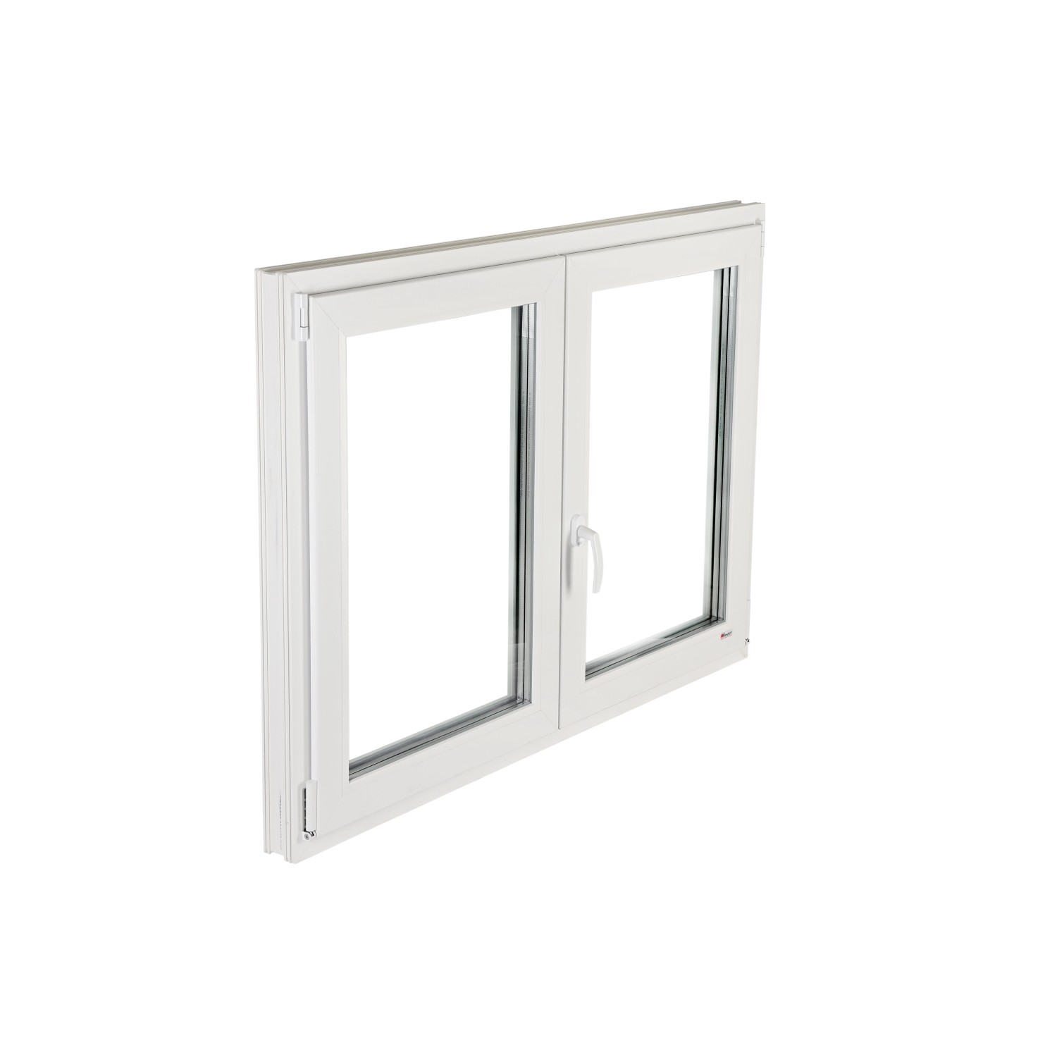 KM Meeth KunststoffFenster CL70P Weiß 145 cm x 110 cm Stulp DIN Rechts
