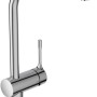 Ideal Standard Ceralook Küchenarmatur, hoher Auslauf, Chrom. Einhebelmischer für die Küche.