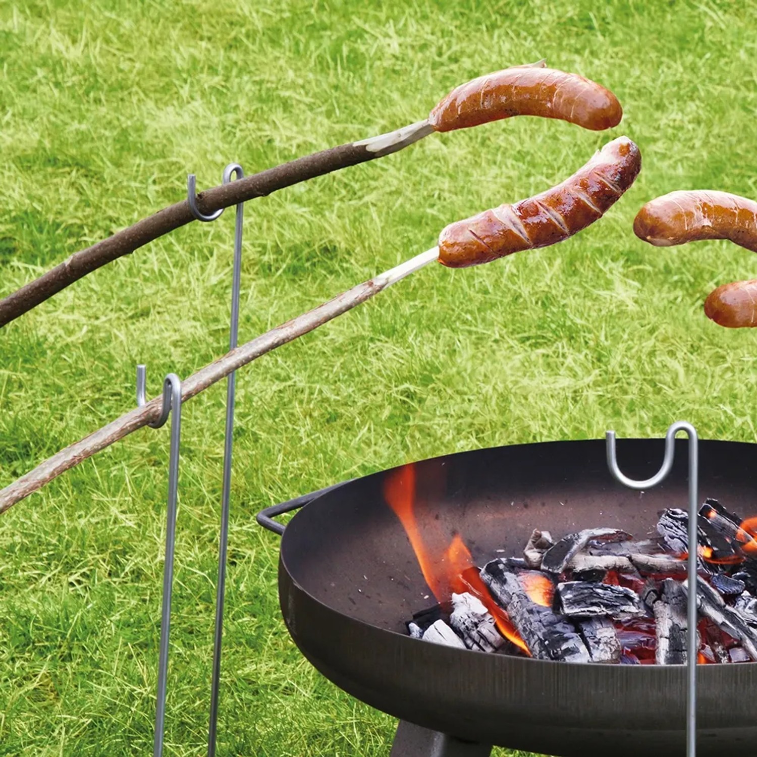 bellissa Grillspießhalter , Verzinkt, 70 x Ø 0,6 cm