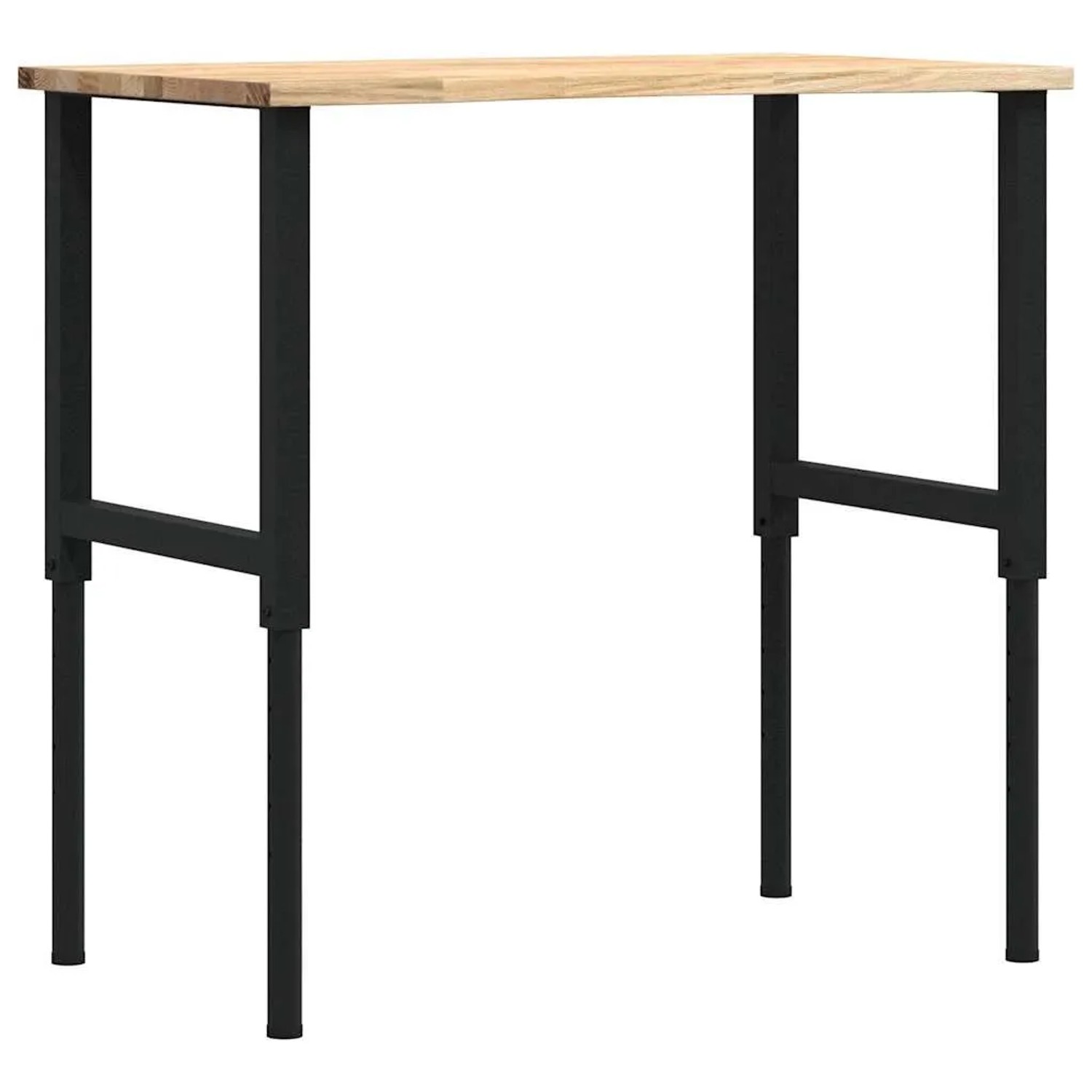 vidaXL Werkbank 100x60x71,5-98 cm Massivholz Eiche 3309695