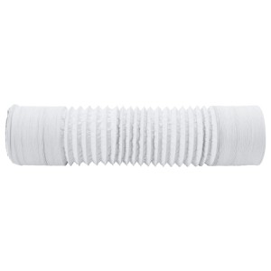 Weißer, flexibler vidaXL Lüftungsschlauch aus Aluminium und PVC, Ø10 cm, für Abluftanlagen und Klimaanlagen.