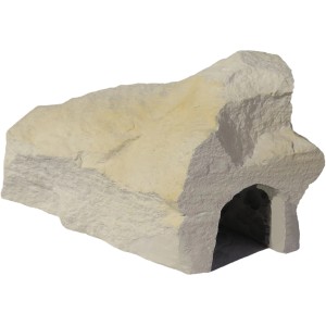 Dekorative Terrarium-Höhle aus hellem Sandstein, ideal als Unterschlupf und zur Gestaltung des Terrariums.