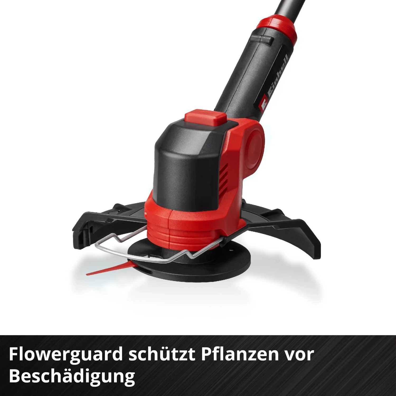Einhell Akku-Rasentrimmer GE-CT 18/25-1 Li-Solo, rot/schwarz, mit Flowerguard.