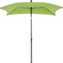 Grüner Siena Garden Marktschirm, 180x180 cm, mit Knickfunktion für flexible Schattenausrichtung.