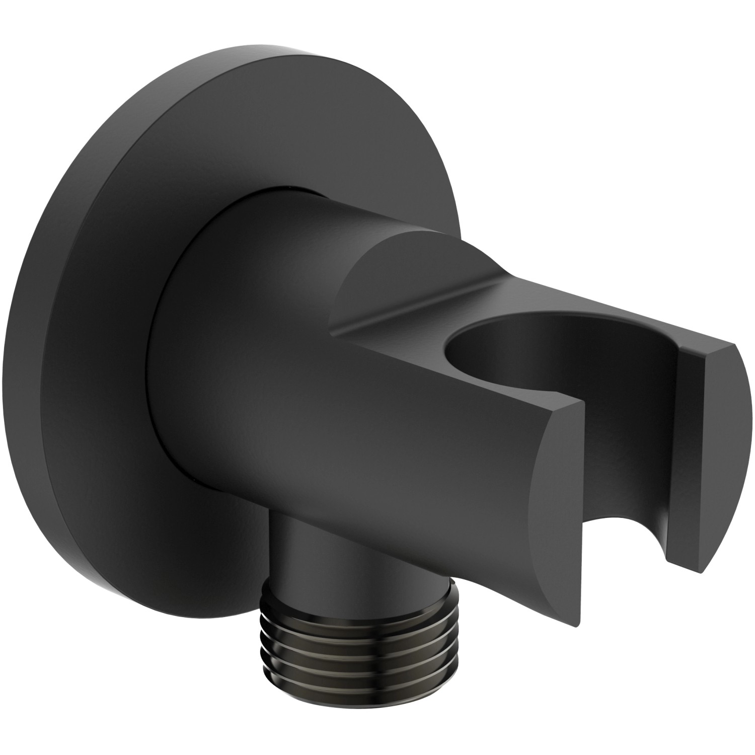 Thumbnail - Ideal Standard Brausehalter Idealrain rund mit Anschluss G 1/2 Silk Black