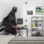Komar Vlies Fototapete Star Wars Kylo Vader Shadow, 200x280 cm, im modernen Wohnraum.