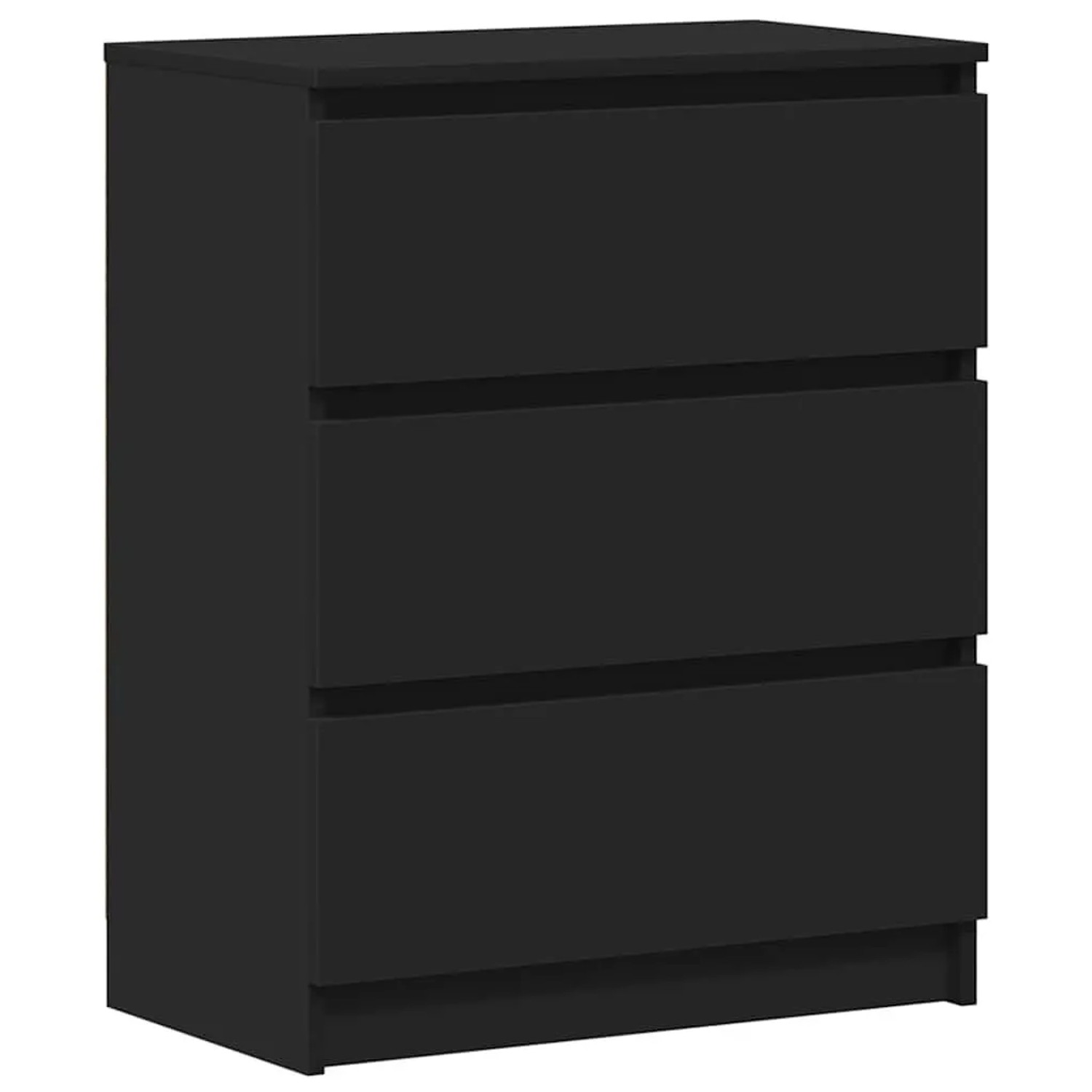 vidaXL Sideboard Schwarz 60x35x76 cm Holzwerkstoff 801383